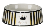 Chacco Keramik Hundenapf Prince Crown mit Swarovski Kristallen