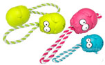 Coockoo Vollgummispielzeug Bumpies, mit Seil