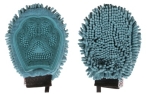 Dog Gone Smart Dirty Dog Grooming Mitt Microfaser Handschuh bermuda blue