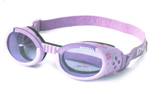 Doggles Hundebrille violett mit Blumen