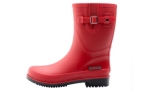 doggo Damen PVC Stiefel Lotte, 3/4 hoch, rot