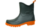 doggo Herren- PVC Kurzstiefel Max, schwarz/orange