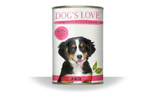 DOGS LOVE Nassfutter JUNIOR Rind mit Karotte & Salbei