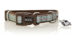 Doog Collar Benji brown/blue zigzag