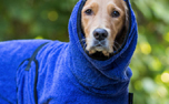 DRYUP cape Hundebademantel, edition blueberry