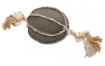 Duvo+ Canvas Hundespielzeug Ball mit Seil