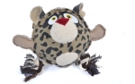 Duvo+ Canvas Hundespielzeug Leopard mit Seil