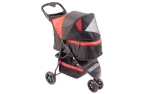 duvoplus Pet Buggy 3-Rad schwarz/rot