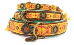 DWAM Dog with a mission Leder Hundehalsband Boho Chica
