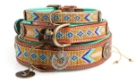 DWAM Dog with a mission Leder Hundehalsband Indi Moon