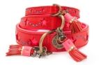 DWAM Dog With A Mission Pink Star Halsband