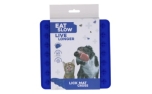 Eat Slow Live Longer Lick Mat Cross Blue