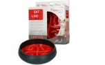 Eat Slow Live Longer Tumble Feeder Antischlingnapf für Hunde, rot