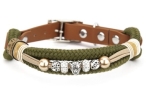 Emmy & Pepe Halsband Green Panther