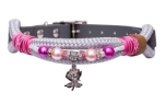 EMMY & PEPE Tauhalsband mit Perlen Pink Rose