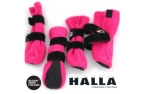 FinNero HALLA Outdoor Fleece-Booties pink