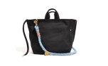 Found My Animal Market Tote & Dog Carrier with Removable Travel Leash, Basic Blue