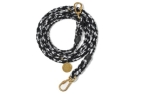 Found My Animal Black and White Up-Cycled Rope verstellbare Hundeleine