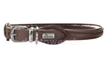 Hunter Leder Rundhalsband Round & Soft Elk nickel, mokka