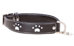 Hamish Mc Beth Hundehalsband Pfote, schwarz/weiss