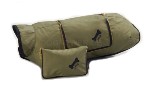 Hundejacke Pocket, khaki/schwarz