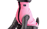 Hundemantel Rogz Pufferskin, pink/grau