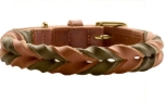 Hunter Halsband Solid Education Duo cognac/oliv