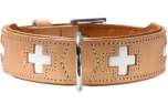 Hunter Hundehalsband Swiss, natur/beige