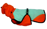 iqo Hundebademantel Pitschnass, mint/orange