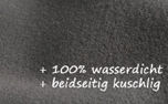 iqo wasserdichte Hundedecke granit, für inkontinente Hunde & mehr