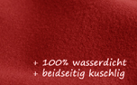 iqo wasserdichte Hundedecke rot, für inkontinente Hunde