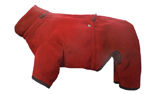 IQO Thermo-Fleece Hundeoverall, rot