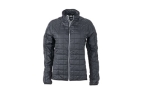 James & Nicholson Damen Hybrid Jacke, black/silver