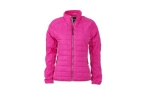 James & Nicholson Damen Hybrid Jacke, pink/silver
