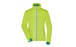 James & Nicholson Damen Softshell Sportjacke, bright-yellow/bright-blue