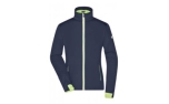 James & Nicholson Damen Softshell Sportjacke, navy/bright-yellow