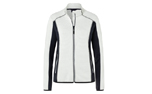 James & Nicholson Damen Strukturfleece Jacke, off-white/carbon