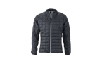 James & Nicholson Herren Hybrid Jacke, black/silver
