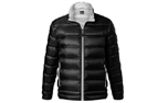 James & Nicholson Herren Leicht-Daunenjacke, black/silver