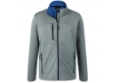 James & Nicholson Herren Melange Softshelljacke, dark-melange/royal