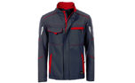 James & Nicholson Softshell Workwear Jacket, carbon/red