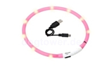 LED Leuchthalsband Visio Light, pink