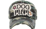 KBETHOS Dog Mom Washed Vintage Ballcap camouflage