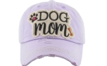 KBETHOS Dog Mom Washed Vintage Ballcap light purple