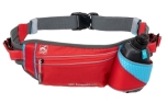 Kurgo On Trail Running Belt red/blue/gray