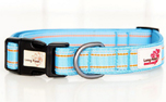 Long Paws Comfort Collar Hundehalsband, gepolstert und reflektierend, hellblau