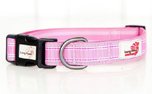 Long Paws Comfort Collar Hundehalsband, gepolstert und reflektierend, pink