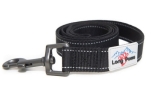 Long Paws Hundeleine Urban Trek Webbing Leash, schwarz