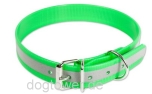 Mystique Hundehalsband Biothane neongrün (Reflektor)