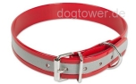 Mystique Hundehalsband Biothane rot (Reflektor)